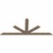 Ekena Millwork Saratoga Smooth Timber Gable Bracket, Douglas Fir, 96"W x 40"H x 1 1/2"D x 5 1/2"F, 10/12 Pitch GBW096X40X0206SAR00SDF - alternate 3